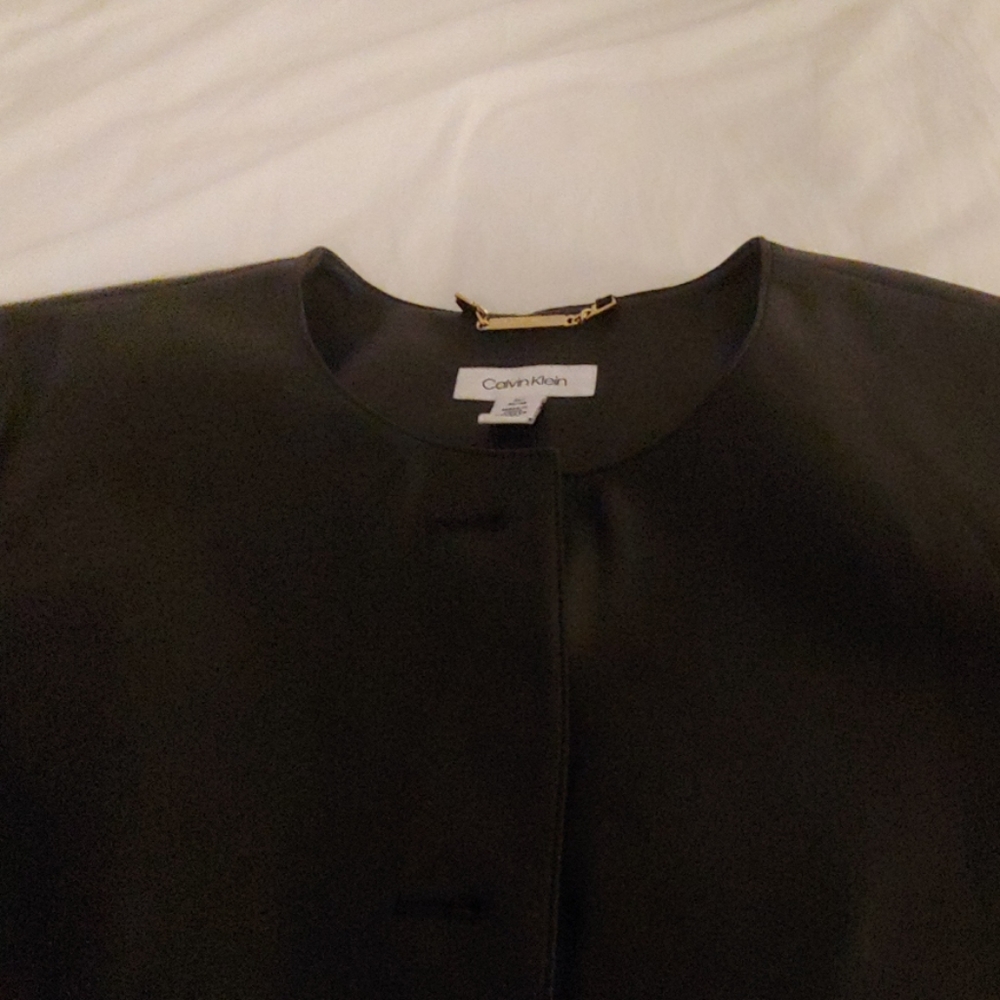 Faux leather gorgeous long jacket